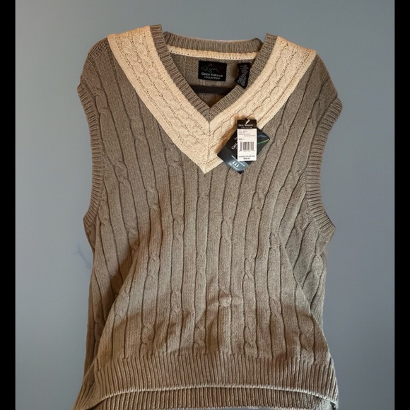 VTG Greg Norman Golf Professional Athleisure Preppy Wool Sweater